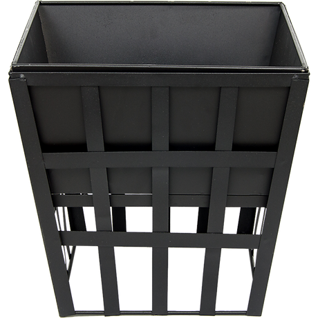 Square Black Fire Pit for Outdoor Heating