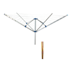 4 Arm Rotary Clothes Airer with 40m Line