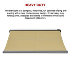 5.5m x 3.0m Retractable Folding Arm Awning Heavy Duty Full Cassette Motorised