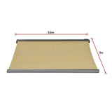 5.5m x 3.0m Retractable Folding Arm Awning Heavy Duty Full Cassette Motorised