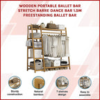 Eco-Friendly Bamboo Portable Clothes Rack