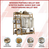 Eco-Friendly Bamboo Portable Clothes Rack