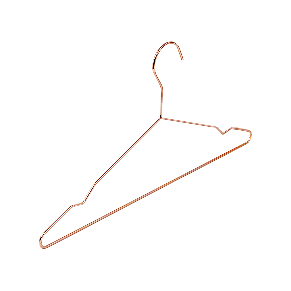 Rose Gold Metal Hangers Set of 60