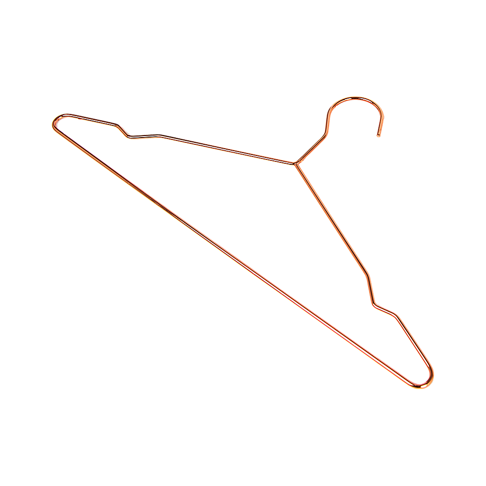 Rose Gold Metal Hangers Set of 60