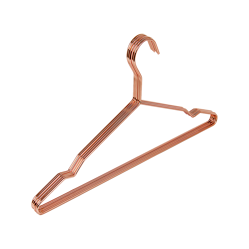 Rose Gold Metal Hangers Set of 60