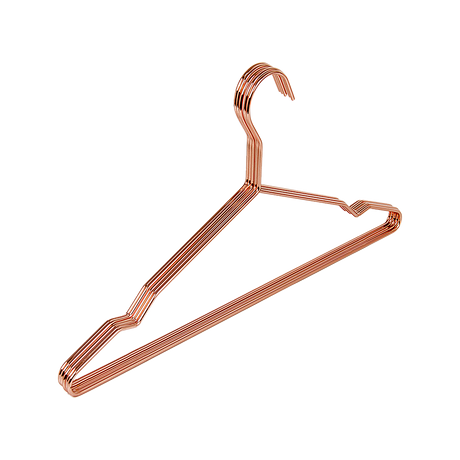Rose Gold Metal Hangers Set of 60