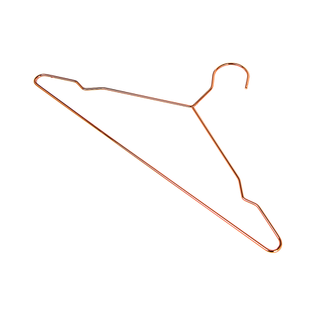 Rose Gold Metal Wire Coat Suit Hangers