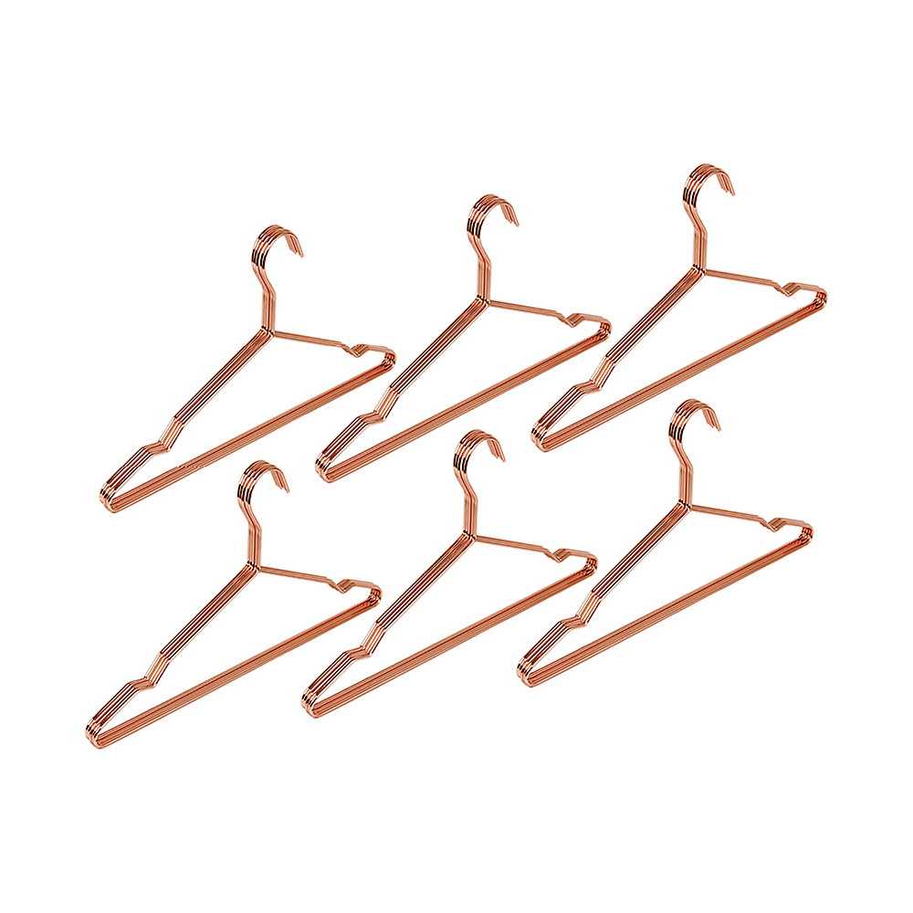 Rose Gold Metal Wire Coat Suit Hangers