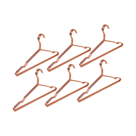 Rose Gold Metal Wire Coat Suit Hangers