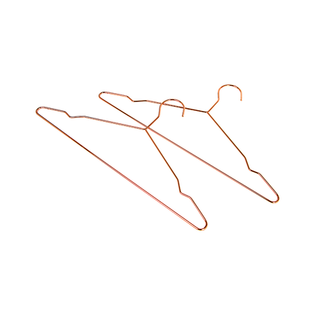 Rose Gold Metal Wire Coat Suit Hangers