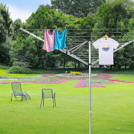 4 Arm 50m Rotary Outdoor Clothes Dryer