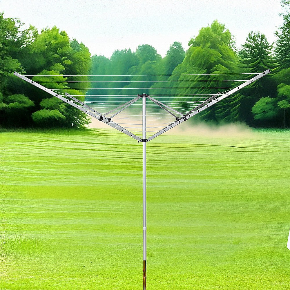 4 Arm 50m Rotary Outdoor Clothes Dryer