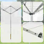 4 Arm 50m Rotary Outdoor Clothes Dryer