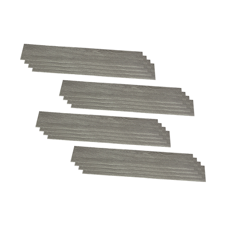 Self-Adhesive Ash Wood Grain Vinyl Tiles