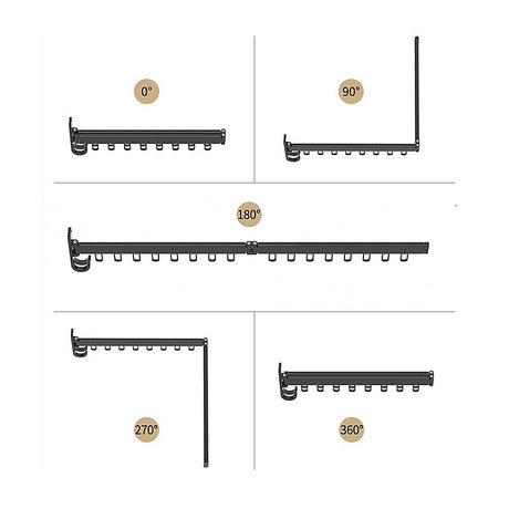 Foldable Wall-Mounted Clothes Drying Rack