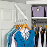 Retractable Wall-Mounted Clothes Hanger Rack
