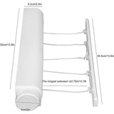 Retractable 5-Line Clothesline for Efficient Drying
