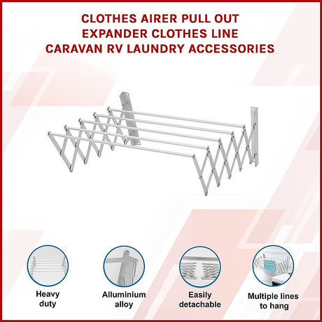 Expandable Clothes Airer for Home and Caravan