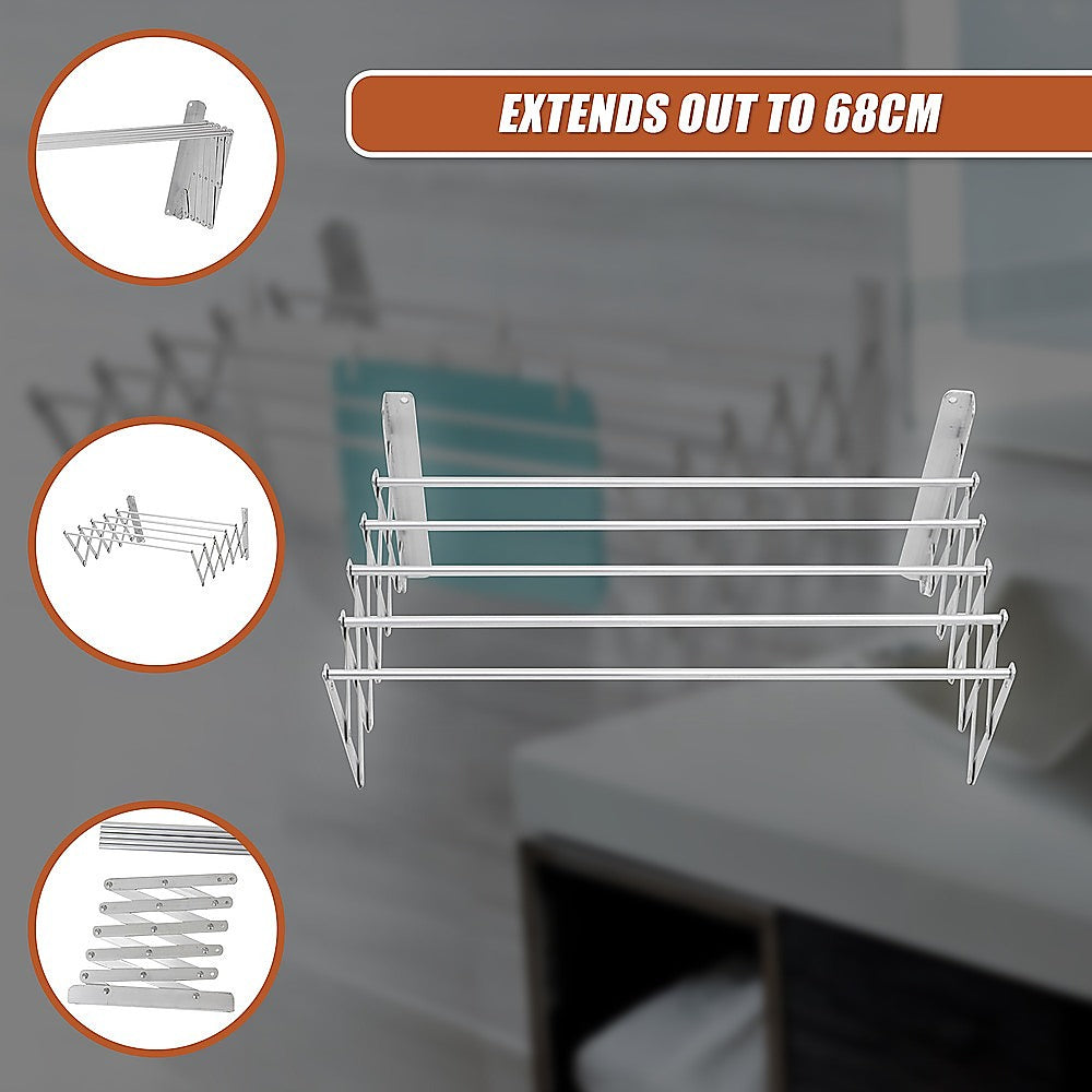 Expandable Clothes Airer for Home and Caravan