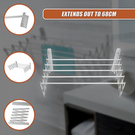 Expandable Clothes Airer for Home and Caravan