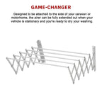 Expandable Clothes Airer for Home and Caravan