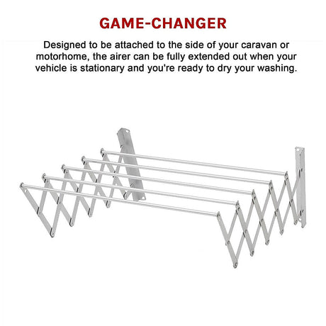 Expandable Clothes Airer for Home and Caravan