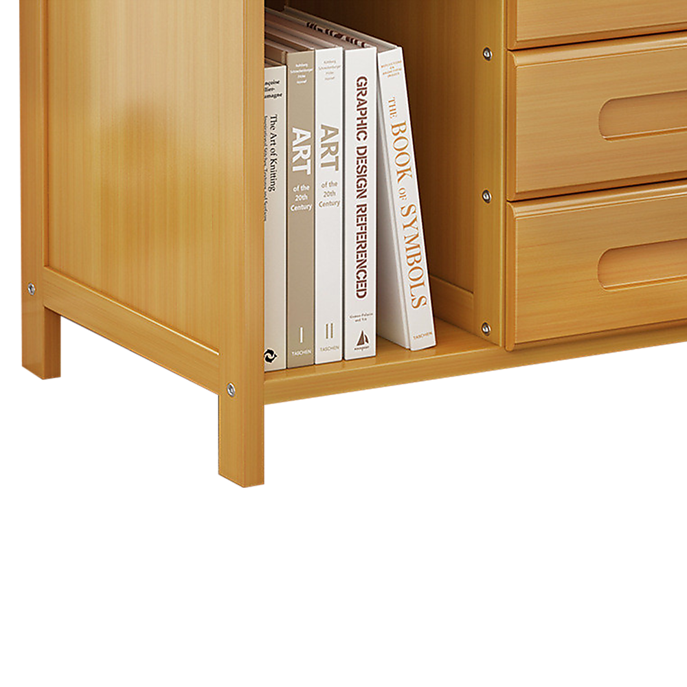 Bamboo Bedside Table Nightstand with Storage for Bedroom and Sofa Side Stand