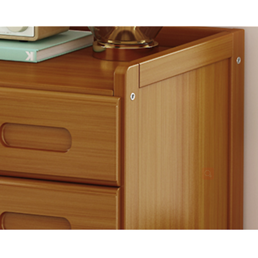 Bamboo Bedside Table Nightstand with Storage for Bedroom and Sofa Side Stand