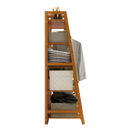 Bamboo Portable Clothes Rack and Garment Stand