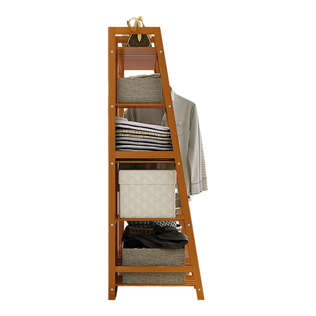 Bamboo Portable Clothes Rack and Garment Stand