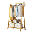 Eco-Friendly Bamboo Portable Clothing Rack