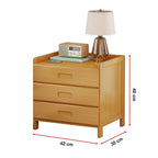 Bamboo Bedside Table Nightstand Storage Bedroom Sofa Side Stand Organizer