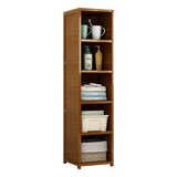 Bamboo Adjustable Shelf Bookcase Display Rack