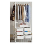 Modern Metal Open Wardrobe with Storage Solutions