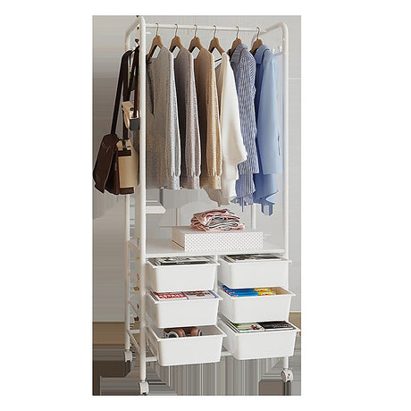 Modern Metal Open Wardrobe with Storage Solutions