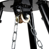 Tripod Cast Iron & Steel Fire Pit BBQ