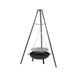 Tripod Cast Iron & Steel Fire Pit BBQ
