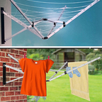Wall-Mounted 5 Arm Folding Clothes Airer