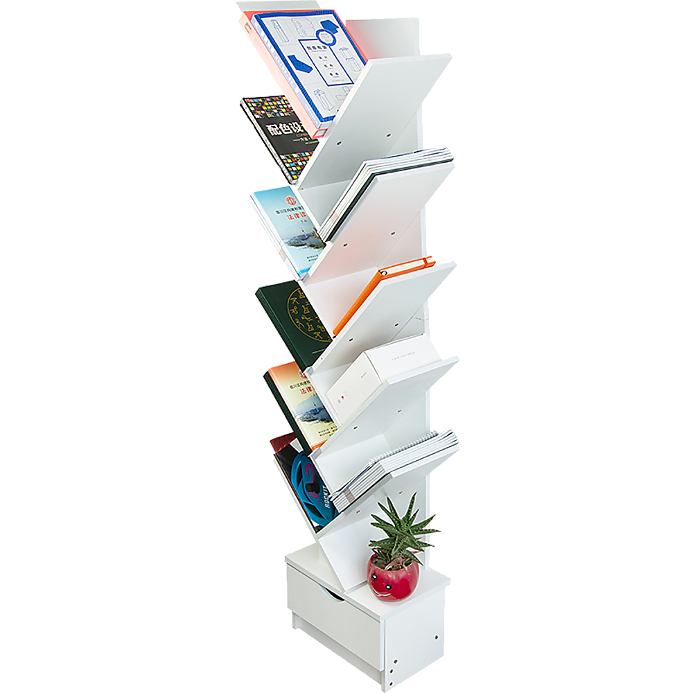 Tree Bookshelf Bookcase - 12-Tier Display Unit