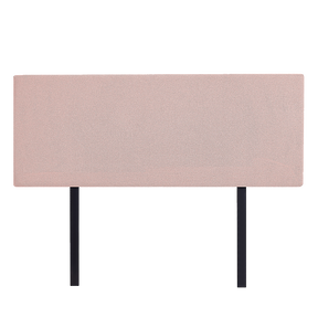 Linen Fabric Queen Bed Deluxe Headboard Bedhead - Pale Pink