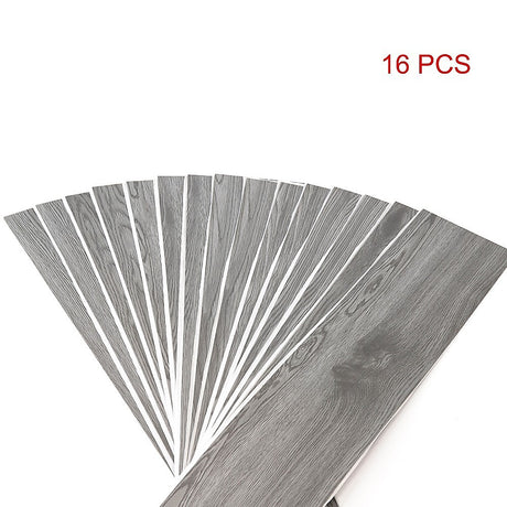 Self-Adhesive Ebony Wood Grain Vinyl Tiles