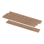 Self-Adhesive Smoked Eucalyptus Vinyl Tiles 16 Pack