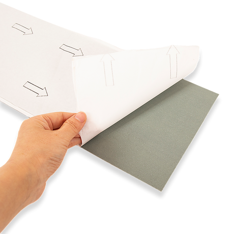 Self-Adhesive Smoked Eucalyptus Vinyl Tiles 16 Pack