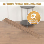 Self-Adhesive Smoked Eucalyptus Vinyl Tiles 16 Pack