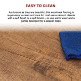 Self-Adhesive Smoked Eucalyptus Vinyl Tiles 16 Pack