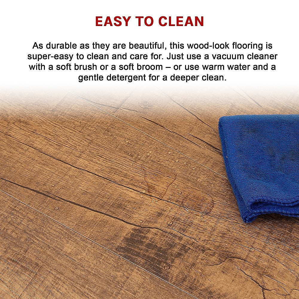 Self-Adhesive Smoked Eucalyptus Vinyl Tiles 16 Pack