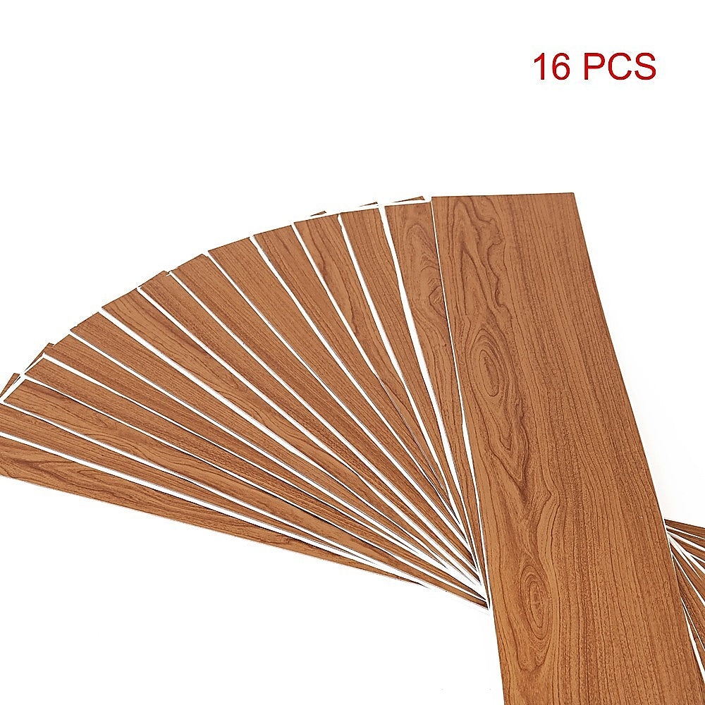 Self-Adhesive African Mahogany Vinyl Floor Tiles