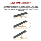 NWC-RAMP-8369 Adjustable Foldable Dog Ramp  

Enhance pet mobility with safety and ease.