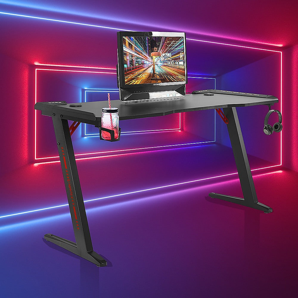 LED Gaming Desk with RGB Lighting