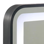 Rectangular Mirror LED Anti-Fog Illuminated Bathroom Living Room - 90x70cm